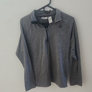 Reebok Gray Quarter-Zip Pullover